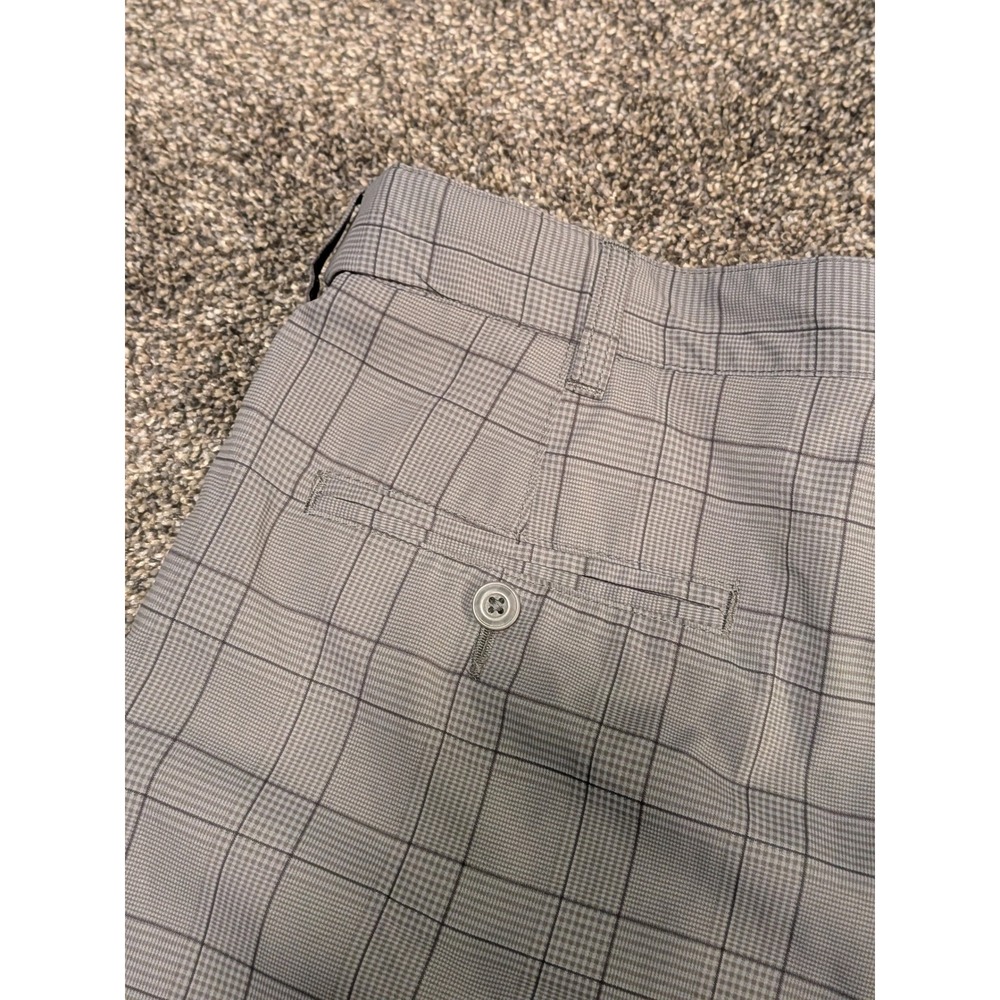 PGA Tour Mens Grey Glen Plaid Golf Shorts Stretch Size 34 Performance Active - Picture 3 of 8